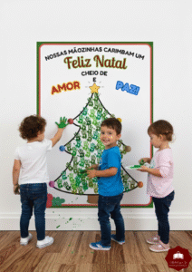 🎄✨ PAINEL COLABORATIVO DE NATAL PARA CARIMBAR MÃOZINHAS! ✨🎄 A ATIVIDADE MAIS LINDA, DIVERTIDA E EMOCIONANTE PARA A SUA TURMA! 🖐💚
